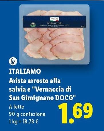 Italiamo - Arista Arrosto Alla Salvia E "Vernaccia Di San Gimignano DOCG"