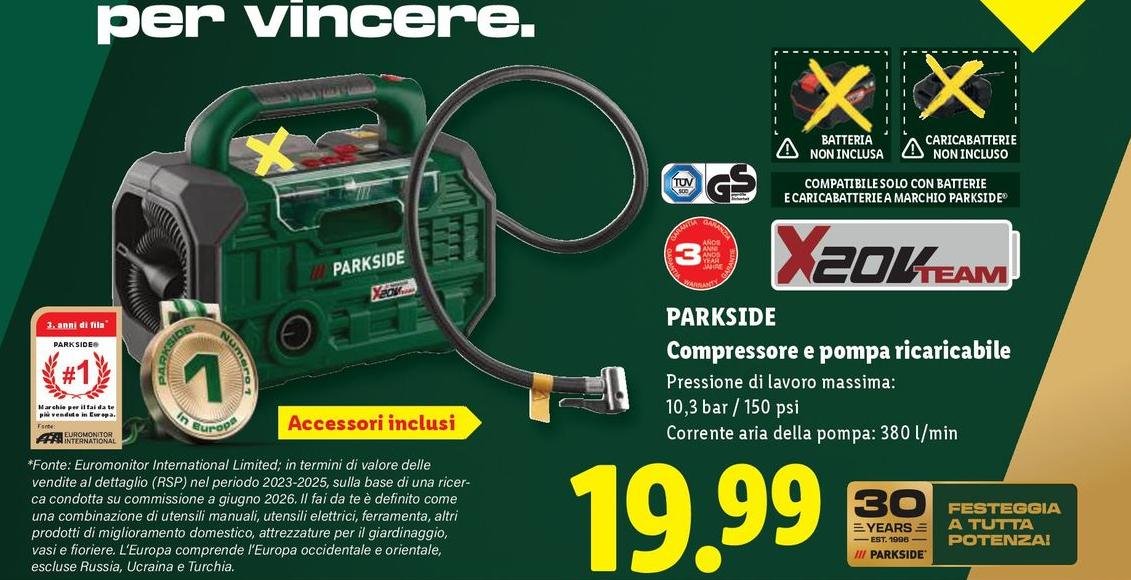 Compresas E Pompa Ricaricabile