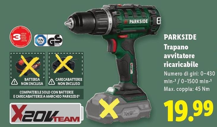 Solo - Trapano Avvitatore Ricaricabile