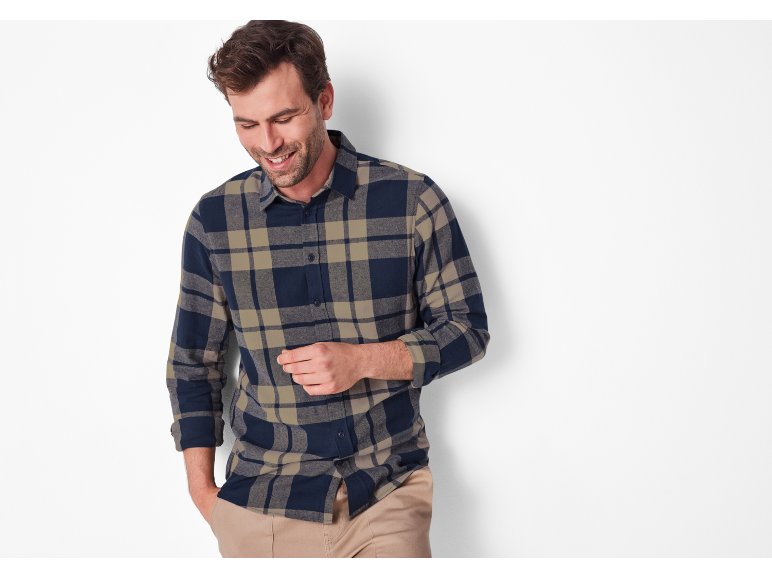 Camicia in flanella da uomo