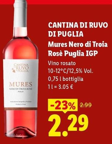 Cantina Di Ruvo Di Puglia - Mures Nero Di Troia Rosè Puglia IGP