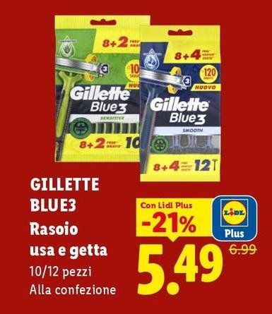 Gillette - Blue3 Rasoio Usa E Getta