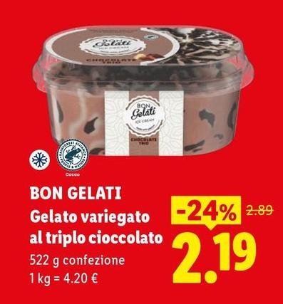 Bon Gelati - Gelato Variegato Al Triplo Cioccolato