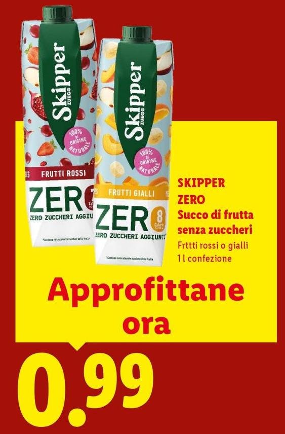 Skipper - Zero Succo Di Frutta Senza Zuccheri