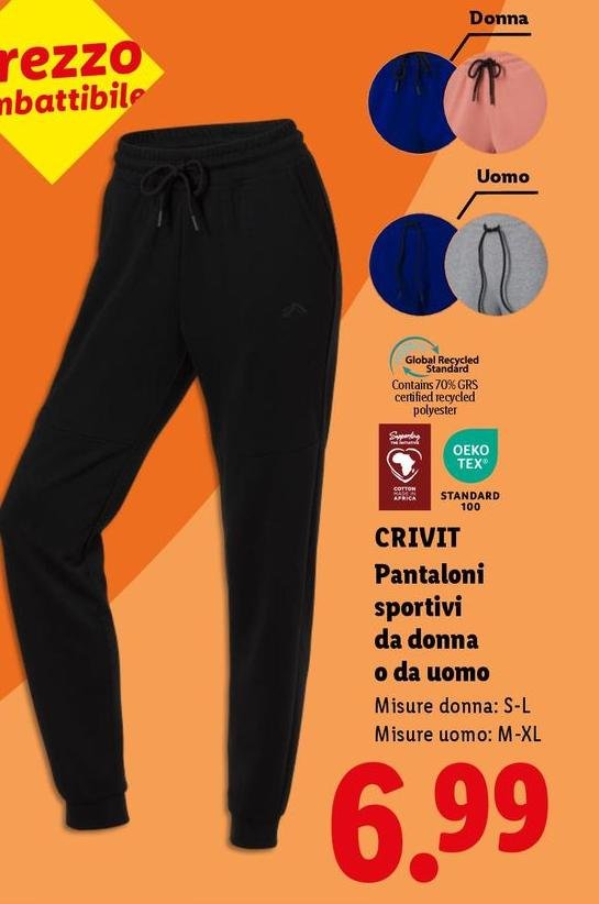 Crivit - Pantaloni Sportivi Da Donna O Da Uomo