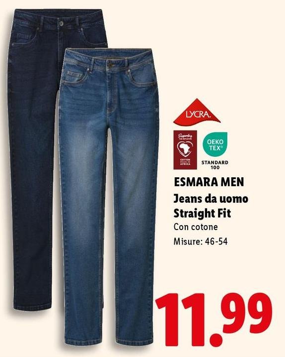 Esmara Men - Jeans Da Uomo Straight Fit