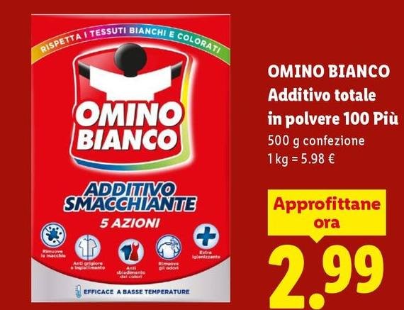 Omino Bianco - Additivo Totale In Polvere 100 Piu