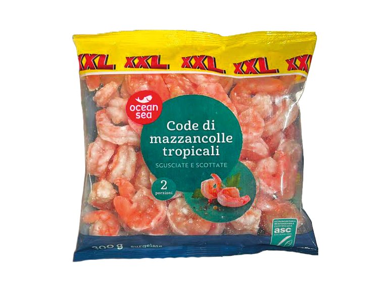 Code di mazzancolle tropicali XXL