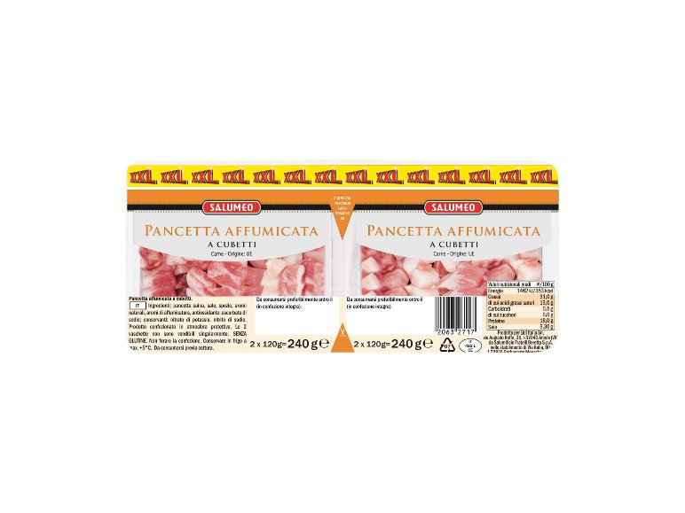 Cubetti di pancetta XXL