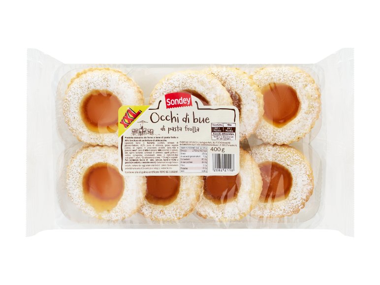 Occhi di bue di pasta frolla XXL