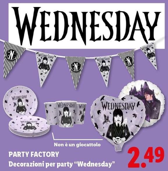 Party Factory - Decorazioni Per Party "Wednesday"