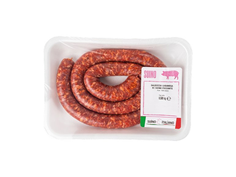 Salsiccia luganega piccante
