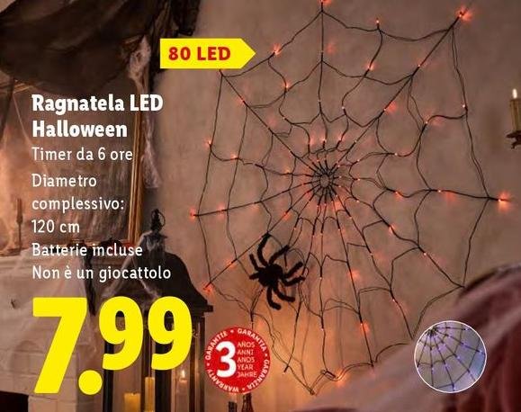 Ragnatela Led Halloween