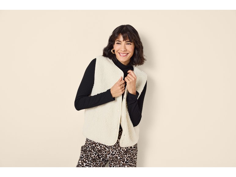 Gilet teddy da donna