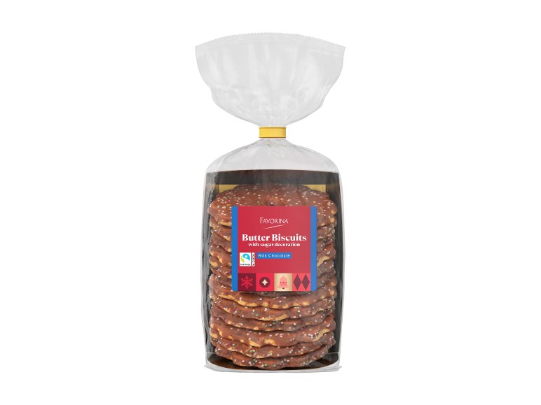 Biscotti al burro con decorazione di zucchero