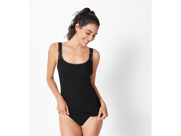 Canotta da donna con pizzo, 3 pezzi