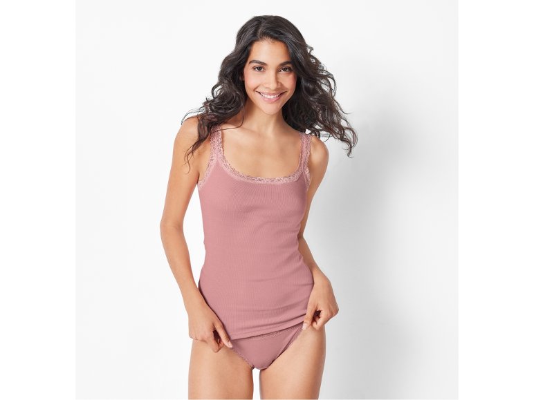 Canotta da donna con pizzo, 3 pezzi