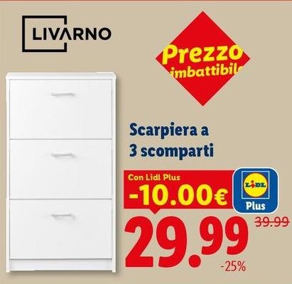 Scarpiera A 3 Scomparti