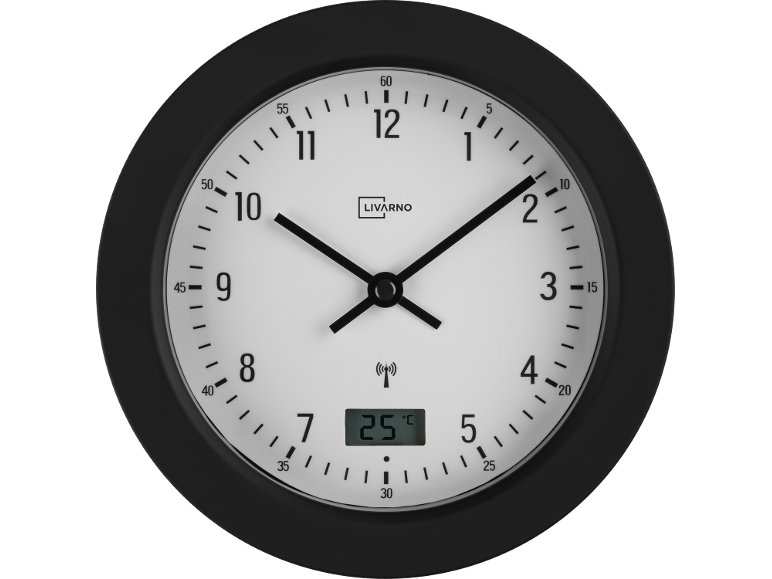 Orologio radiocontrollato per bagno