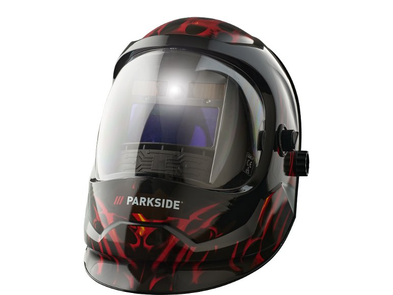 Maschera automatica da saldatore con LED