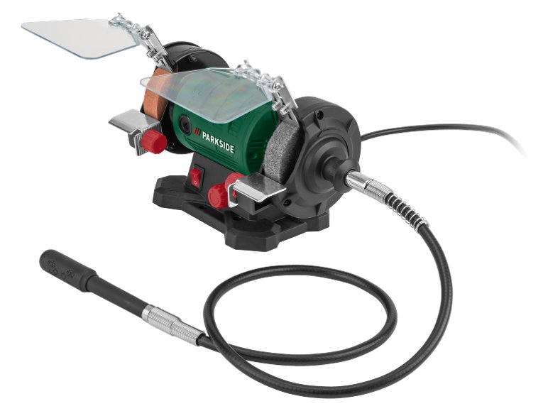 Smerigliatrice doppia con albero flessibile