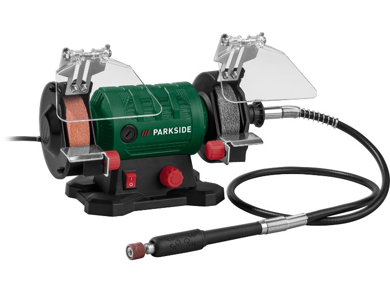 Smerigliatrice doppia con albero flessibile