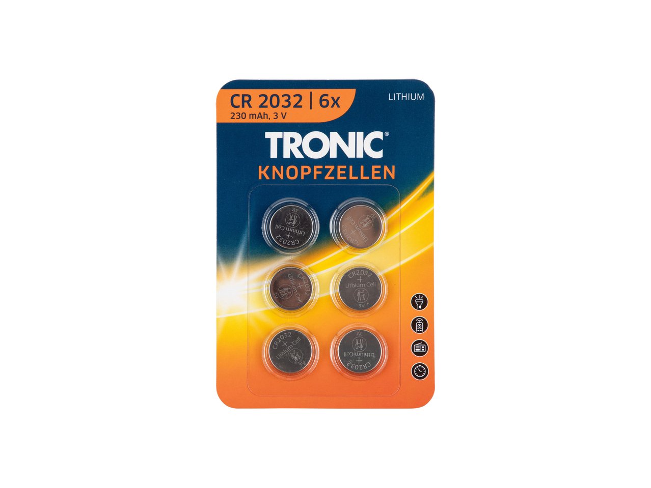 Batterie a bottone, 6 pezzi