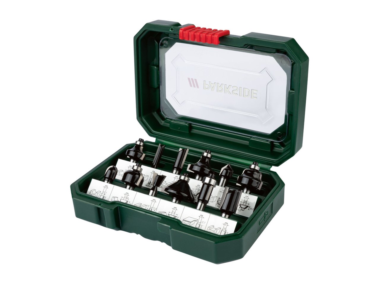 Set bit per fresatrice, 12 pezzi