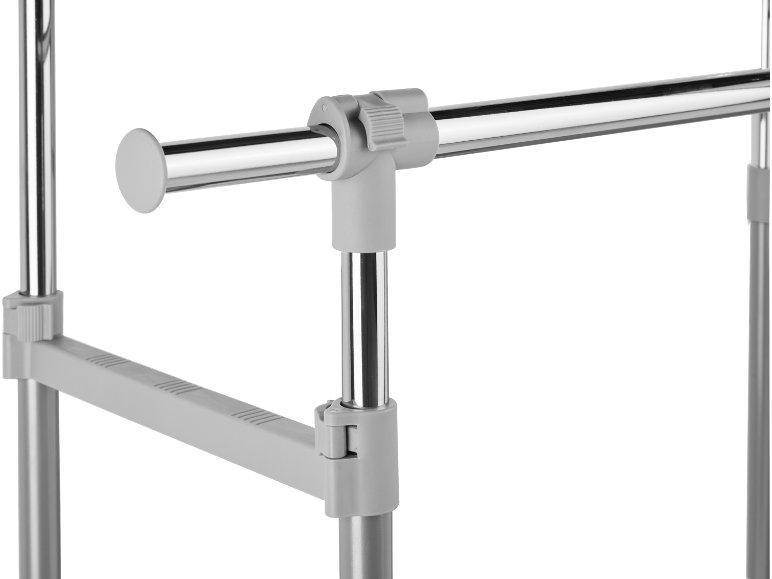 Stender appendiabiti doppio con rotelle