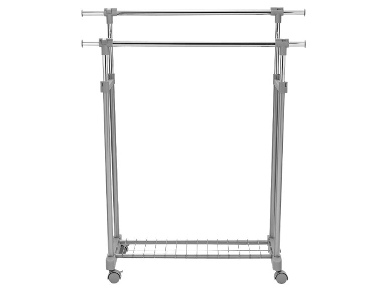 Stender appendiabiti doppio con rotelle